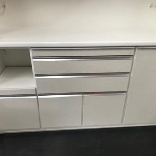 大きめ白物食器棚(松田家具)【美品】