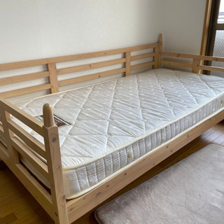 シングルベッド(木製)＆マットレス