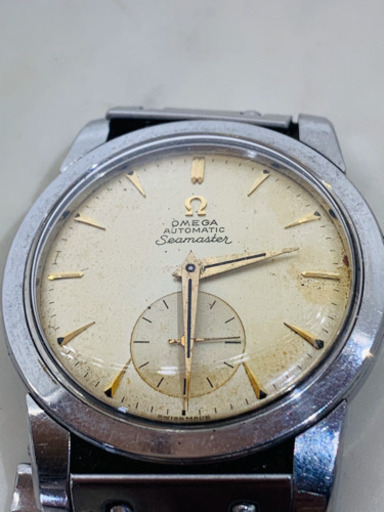 動作品　OMEGA Seamaster Automatic cal.344 半回転 自動巻 ハーフローター  スキセコ　アンティーク オメガ シーマスター Swiss MADE