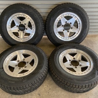 格安】ハイエース 等 215/70R15 スタッドレス ダンロップ ウインターマックス SJ8 weds 15インチアルミホイール