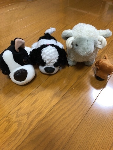 犬いぬイヌ羊ぬいぐるみセット きなこ 豊田市のおもちゃ ぬいぐるみ の中古あげます 譲ります ジモティーで不用品の処分