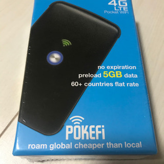 pokefi 未開封5GB付き世界で使えるwifiルーター