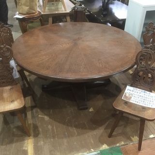 円卓ダイニング5点セット