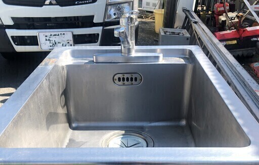 業務用厨房機器】 業務用 蛇口付き 一槽シンク 【委OK11】