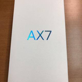 美品・初期化済・消毒済】 OPPO AX7 ブルー (保護ガラス・手帳型ケース付)