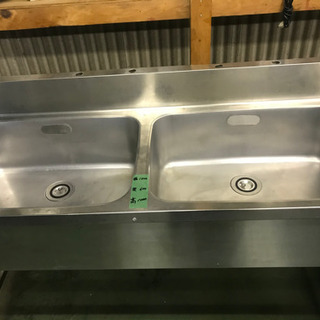 業務用二槽シンク　(幅1500x奥行600x高さ1000)
