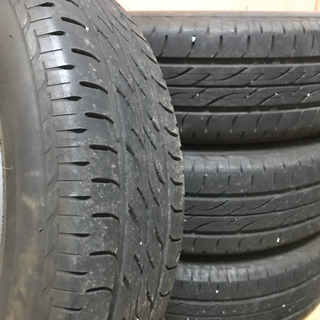 値下げ‼️135-1ブリヂストン155/65R14ダイハツ純正アルミホイール付4本 
