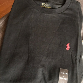 （今月限定価格）ポロ黒色TシャツLサイズ