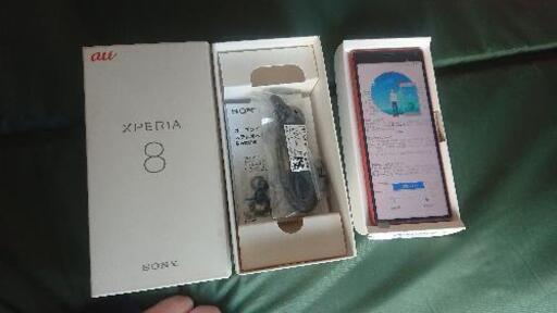 4/8のみ大幅値下げ！送料無料XPERIA8 simロック解除済 SOV42 オレンジ 新品 エクスペリア8 スマホ ソニー sony  発送可能