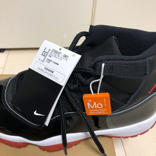 Jordan エアジョーダン 11 ブラック/レッド　27.5 5月23日発売予定】 ナイキ エアジョーダン11 ロー ブラック/バーシティ