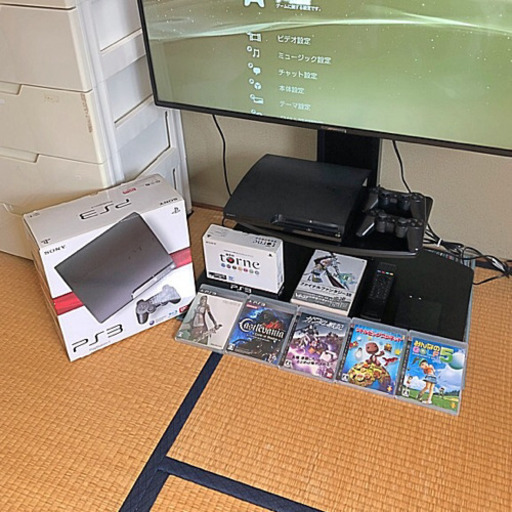 PS3 CECH-2000A+ソフト5本 torne コントローラー2 リモコン