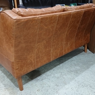 ウニコ/CLAD/Leather sofa 2S オットマン付/牛革２人掛ソファ ウニコ/CLAD/Leather sofa 2S オットマン付/牛革2人掛ソファ