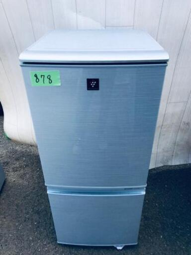 878番 SHARP✨ノンフロン冷凍冷蔵庫✨SJ-PD14W-S‼️