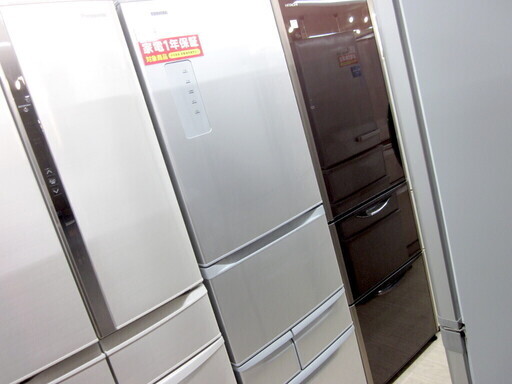 安心の1年保証付！2017年製 TOSHIBA(東芝)の5ドア冷蔵庫「GR-417G」