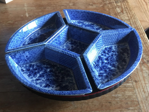 珍品！来客用、集まりに！　回るお皿セット