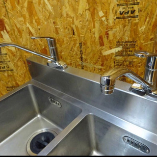 (4644-05)業務用 マルゼン ステンレス 二槽シンク W1000D700H800BG150 流し台 厨房機器 飲食店 店舗