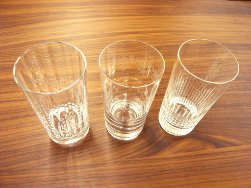 Baccarat バカラ タンブラー 3客セット クリスタルガラス ミルニュイ