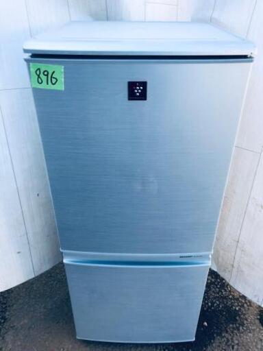 896番 SHARP ✨ノンフロン冷凍冷蔵庫✨SJ-PD14W-S‼️