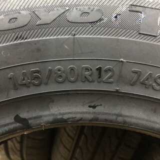 TOYO TEO PLUS 145/80R12 12インチ 夏タイヤ 4本 2018年製 新品 ザッツ ライフ エッセ ミラ等 (VTA120) クレジットカード QR決済可能