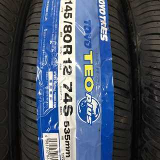 TOYO TEO PLUS 145/80R12 12インチ 夏タイヤ 4本 2018年製 新品 ザッツ ライフ エッセ ミラ等 (VTA120) クレジットカード QR決済可能