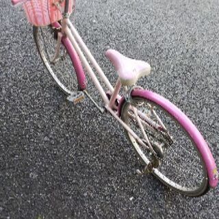 ピンクの自転車24インチ