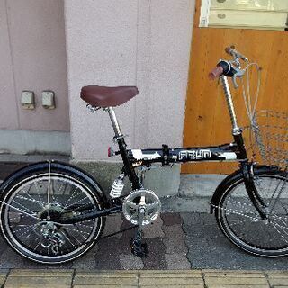 ARUN[アラン]16吋 折り畳み自転車 Ｒサス/外装6段/ブラック
