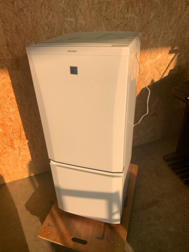 【商談中】NSO82 2014年製 MITSUBISHI ノンフロン冷凍冷蔵庫 MR-P15EX-KB