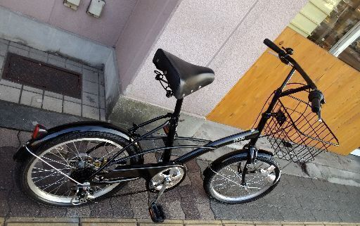 ZEEK 20吋ファッションミニベロ 外装6段/ブラック (自転車工房としくら  