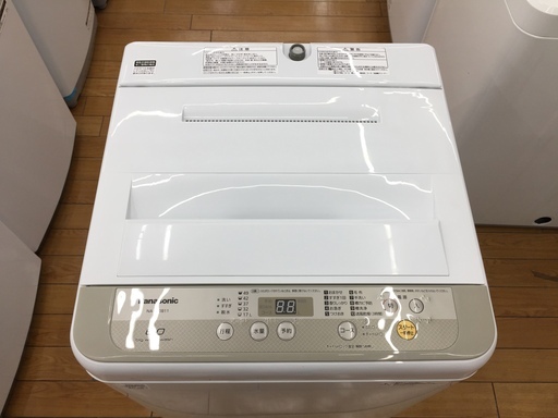 【トレファク鶴ヶ島店】Panasonic 全自動洗濯機 6.0kg 2017年製