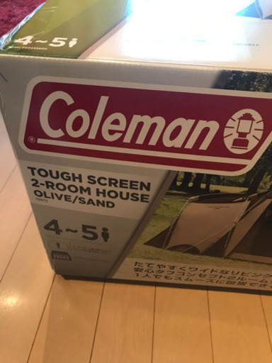 キャンプ　Coleman コールマン タフスクリーンテント　2ルーム　未使用　店頭展示品