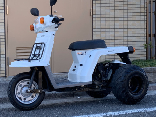 ジャイロX　ミニカー登録！セル一発始動　ワイドタイヤホイール　カスタム車両！程度良好★快調　車体