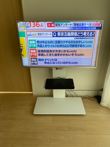 【数日中に取り引き出来る方】テレビ、2番組同時録画、TV台セット