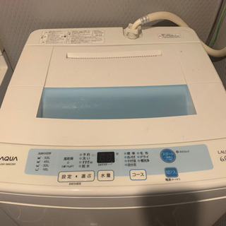 【取引き済】全自動電気洗濯機　家庭用　AQW-S60C