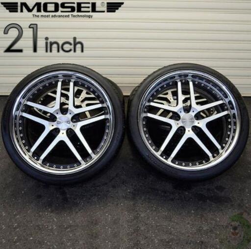 メルセデスベンツ　MOSEL MST5 アルミホイール 5穴 4本セット HANKOOK 285/30 ZR 21