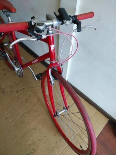 お話し中！札幌市内無料配達！中古クロスバイクVientoレッド お話し中！札幌市内無料配達！中古クロスバイクVientoレッド