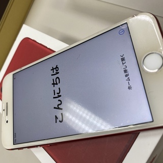 iPhone7 red 128G au 付属品有り 禁煙 純正バ...