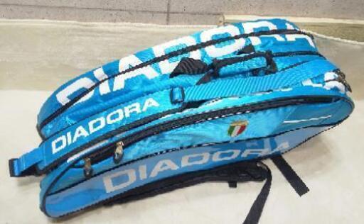 DIADORA ディアドラ 3way テニスバッグ ラケットケース 水色 美品