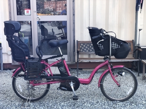 中古 パナソニック ギュットミニ 前後子供乗せ付き