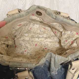 正規品 美品 CELINE セリーヌ デニム ピローバッグ 2WAYハンドバッグ