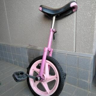 一輪車　ピンク色　差し上げます
