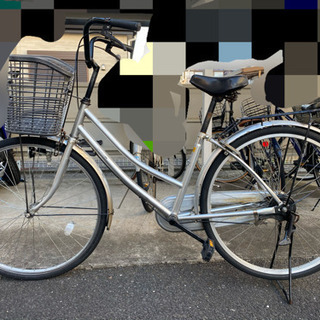 銀色の自転車