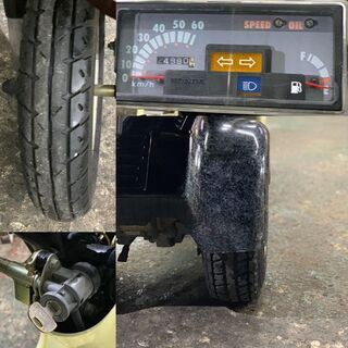 ♪不思議バイク♪ジャイロX　TD01-21　改造車♪レストアベース♪実働♪新品バッテリー・スパークプラグ♪配達可/良質ＷＡＫＯＳ製品で清掃済み♪♪ ♪不思議バイク♪ジャイロX TD01-21 改造車♪レストアベース♪実働♪