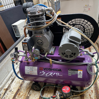 YOSHIDA ウィスパー アネスト岩田 レシプロコンプレッサー Y-11 TLP07-7YX 100V60Hz 動作良好