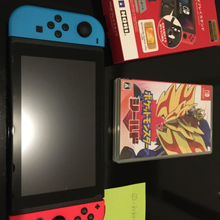 nintendo switch本体+ポケモンシールド+プレイスタンド
