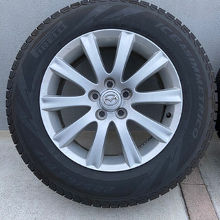 17インチMPV純正ホイール PIRELLIスタッドレス CX-5 KF タイヤ、ホイール