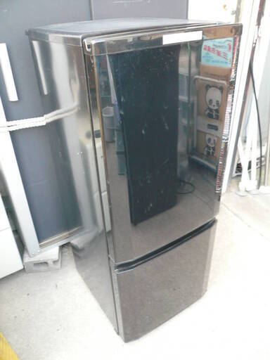 三菱 146L 2ドア冷蔵庫(サファイアブラック)MITSUBISHI MR-P15W