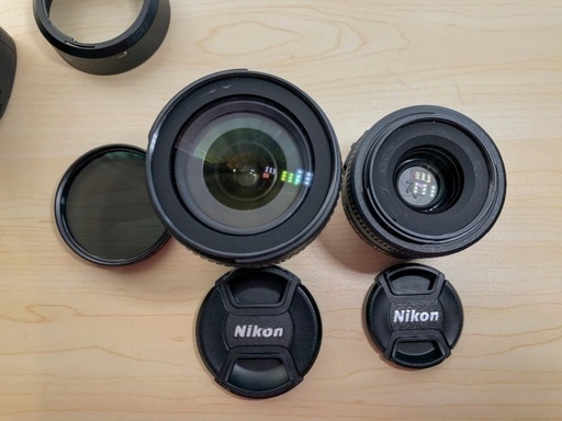ニコンD7100 デジタル一眼+レンズ２本＋予備バッテリーセット