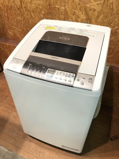 【管理KRS176】HITACHI 2012年 BW-D8MV 8.0kg/4.5kg 洗濯乾燥機