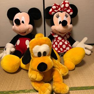 ミッキーミニー プルート特大ぬいぐるみディズニー Saito 中央のおもちゃの中古あげます 譲ります ジモティーで不用品の処分