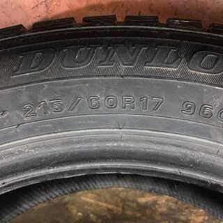 DUNLOP WINTER MAXX WM01 215/60R17 17インチ スタッドレス 4本 2016年製 アルファード ヴェルファイア エリシオン等　(TD282) クレジットカード QR決済可能